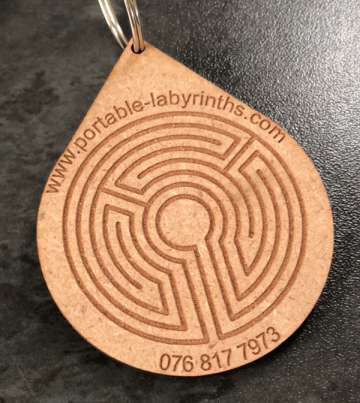 Labyrinth keyring